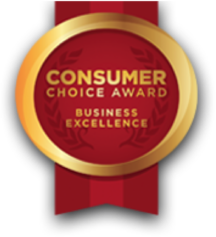 consumer choice award business excellence ribbon